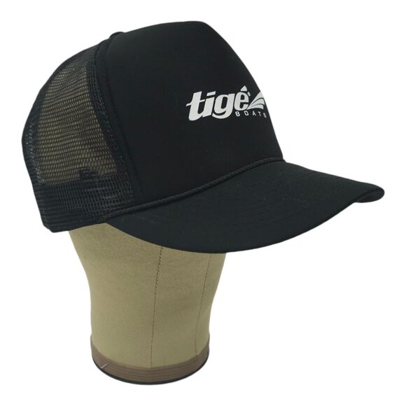 Tige Boats Foam Front Rope Braid Mesh Snapback Cap Boating Trucker Hat Cobra - Picture 3 of 13